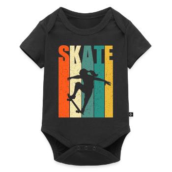 Skateboard Skater Girl Stunt Skater Girl - Body à manches courtes Premium Bébé - noir - Devant