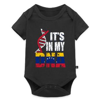Venezuela ist in meiner DNA - Baby Premium Kurzarmbody - Schwarz - Vorne