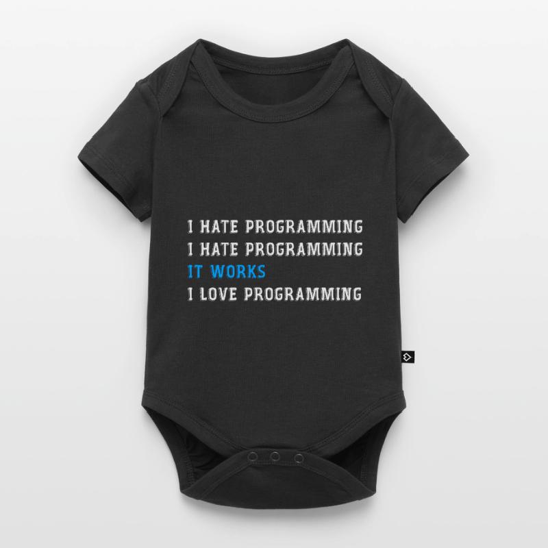 Lustiges Geschenk Programmier hasse programmieren Baby Premium Kurzarmbody