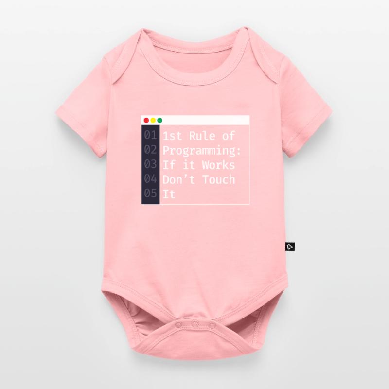 1ère règle de programmation du codage du programmeur Body à manches courtes Premium Bébé