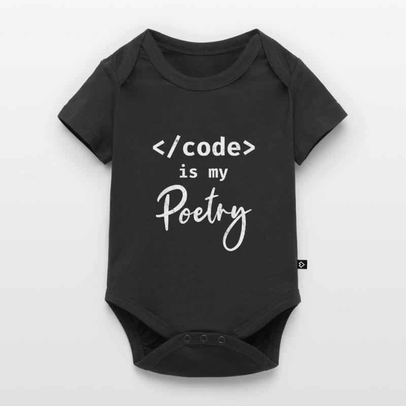 Code Is My Poetry Programmer Coding Baby Premium short-sleeve bodysuit