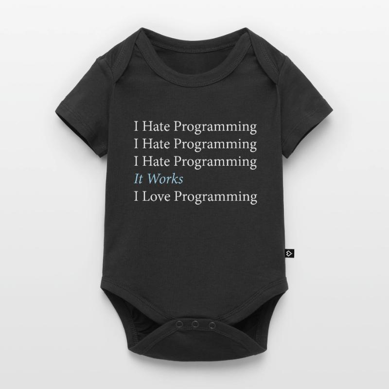 Je déteste le codage du programmeur de programmation Body à manches courtes Premium Bébé