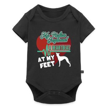 My Italian Greyhound A Heartbeat At My Feet Tee - Baby Premium short-sleeve bodysuit - black - Front