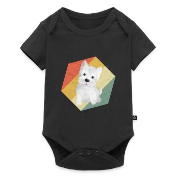 Westie Graphic White Highland Terrier Gift - Baby Premium short-sleeve bodysuit - black - Front