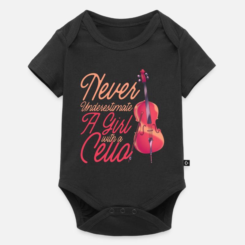 violoncelle - Body à manches courtes Premium Bébé - noir