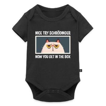 Nice attempt Schrödinger physics physicist - Baby Premium short-sleeve bodysuit - black - Front
