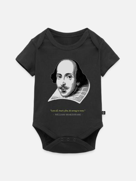 William ShakespeareZitat - Baby Premium Kurzarmbody - Schwarz