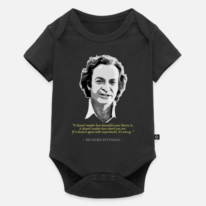Richard Feynman Citation - Body à manches courtes Premium Bébé - noir