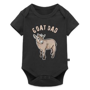 Papa de chèvre - Body à manches courtes Premium Bébé - noir - Devant