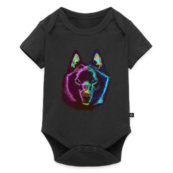 Chien Splash Schipperke - Body à manches courtes Premium Bébé - noir - Devant