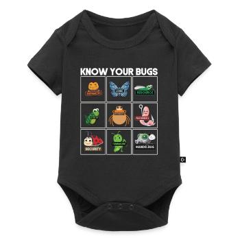 Know Your Bugs Programmer Coding - Baby Premium short-sleeve bodysuit - black - Front