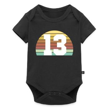 13 - Baby Premium short-sleeve bodysuit - black - Front