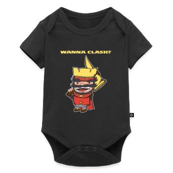 Wanna Clash Arena Royale Clans King - Baby Premium short-sleeve bodysuit - black - Front