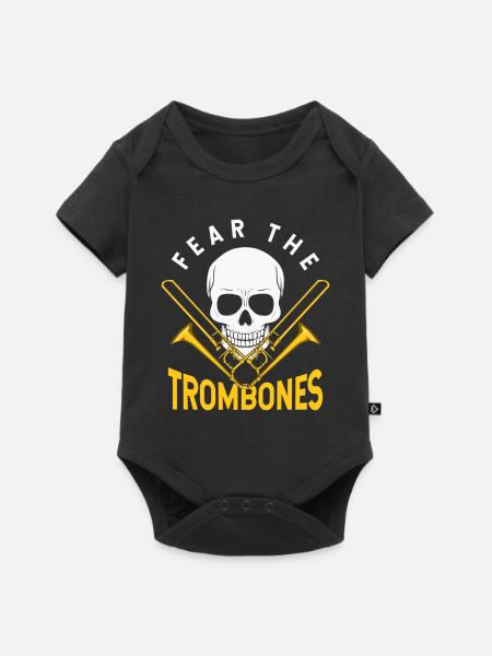 Posaune - Baby Premium Kurzarmbody - Schwarz