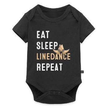 Linedance musique country western danse sport - Body à manches courtes Premium Bébé - noir - Devant