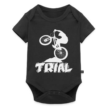 Bike Trial - bicycle - Baby Premium short-sleeve bodysuit - black - Front