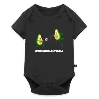 Volleyball Avocat Mignon Joueur De Volleyball Mère - Body à manches courtes Premium Bébé - noir - Devant
