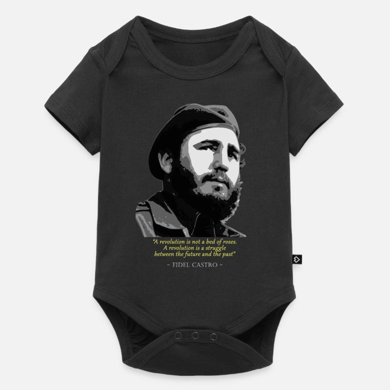 Fidel Castro Citation - Body à manches courtes Premium Bébé - noir