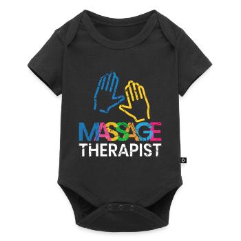 Massage - Body à manches courtes Premium Bébé - noir - Devant