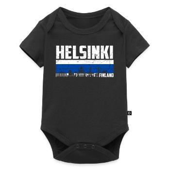 Helsinki Finlande - Body à manches courtes Premium Bébé - noir - Devant