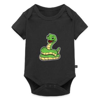 Cute Snake Python - Baby Premium short-sleeve bodysuit - black - Front