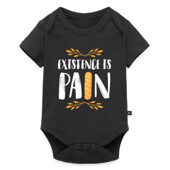Pain baguette - Body à manches courtes Premium Bébé - noir - Devant