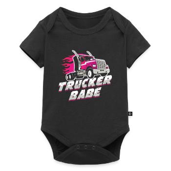 Cadeau de conducteur de camionneur - Body à manches courtes Premium Bébé - noir - Devant
