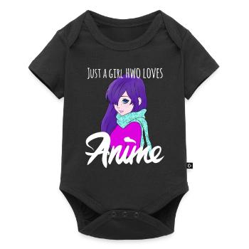 Just A Girl Who Loves Anime Gifts for Teen Girls - Baby Premium short-sleeve bodysuit - black - Front