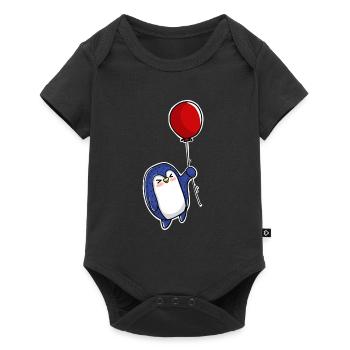 Penguin Balloon - Baby Premium short-sleeve bodysuit - black - Front