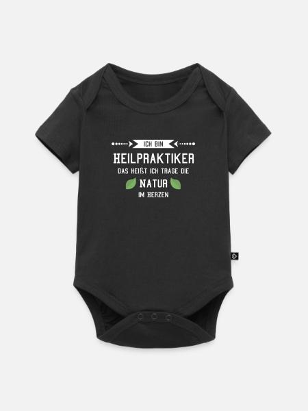 Heilpraktiker Naturheilkunde - Baby Premium Kurzarmbody - Schwarz