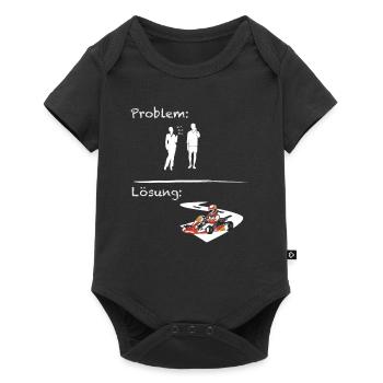 Problemlösung Kartsport Go Kart - Baby Premium Kurzarmbody - Schwarz - Vorne