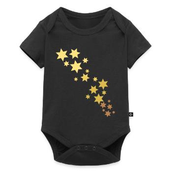 Étoiles - Body à manches courtes Premium Bébé - noir - Devant