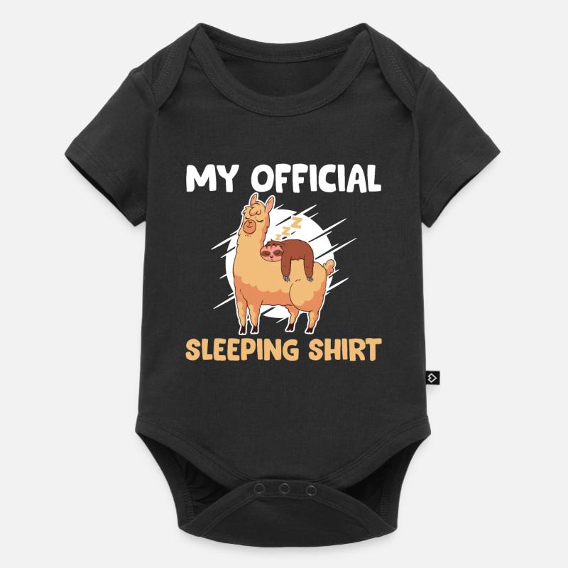 Sloth & Alpaca - Ma conception officielle de sommeil - Body à manches courtes Premium Bébé - noir