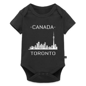 Toronto Skyline - Baby Premium short-sleeve bodysuit - black - Front