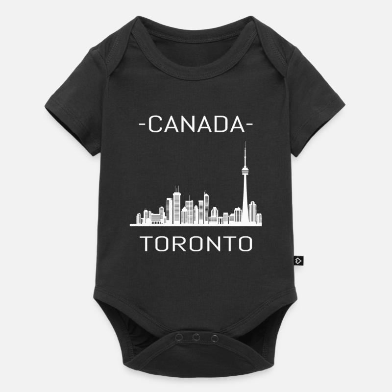 Toits de Toronto - Body à manches courtes Premium Bébé - noir