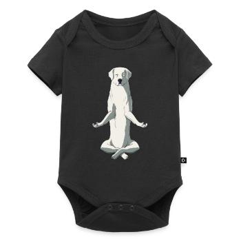Meditate Owczarek Podhalanski Dog - Baby Premium short-sleeve bodysuit - black - Front