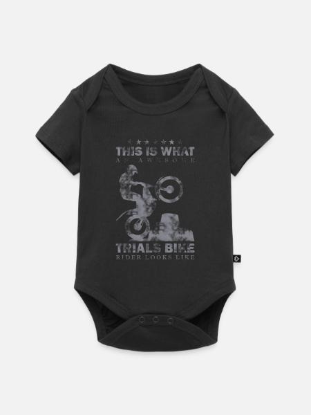 So sieht ein großartiger Trial Fahrer aus Motorrad - Baby Premium Kurzarmbody - Schwarz