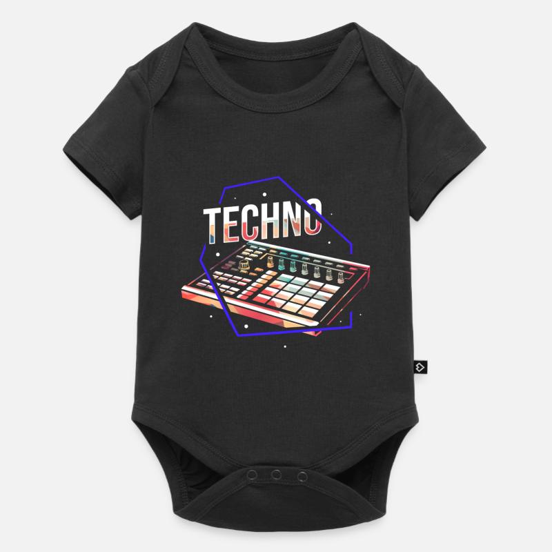 Techno - Body à manches courtes Premium Bébé - noir