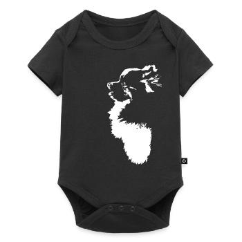 Pomeranian Pomeranian Dog Owner Dog Canine - Body à manches courtes Premium Bébé - noir - Devant