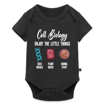 La biologie Profite des petites choses - Body à manches courtes Premium Bébé - noir - Devant
