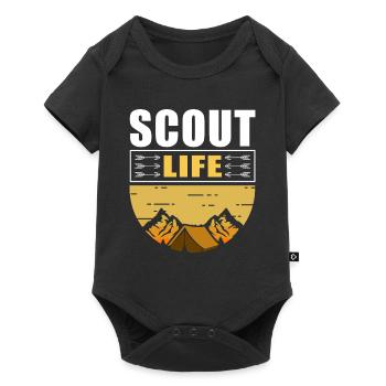 Scout Life | Camping Boy Scout Gift Camping - Body à manches courtes Premium Bébé - noir - Devant