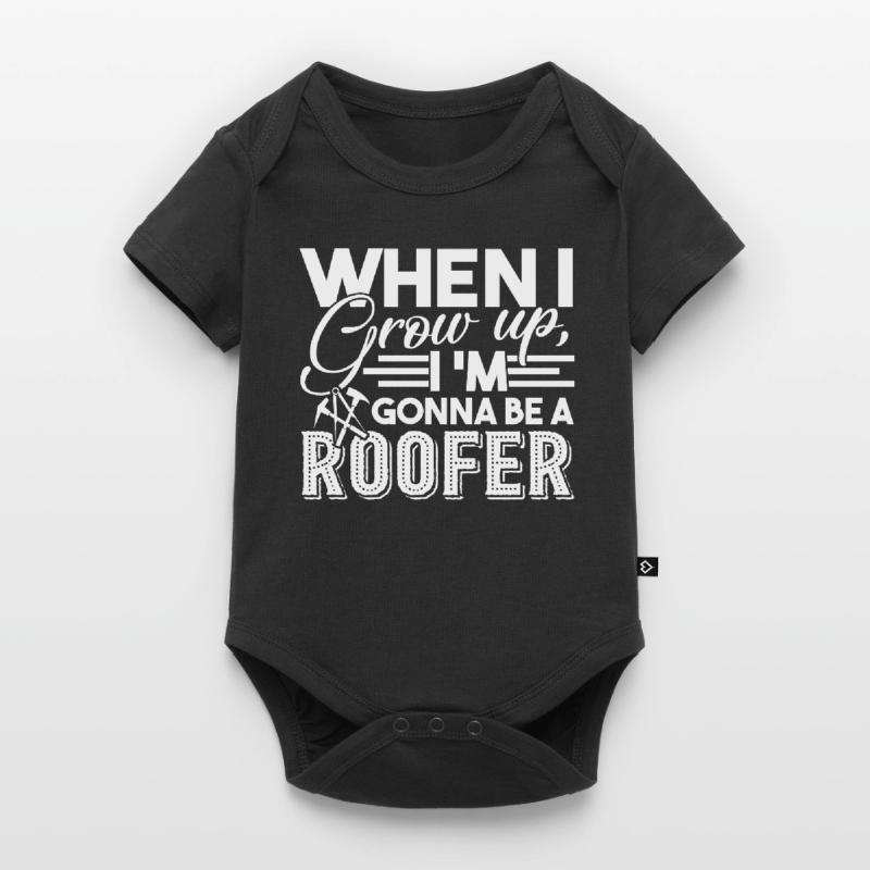 Dachdecker wird Dachdecker Baby Premium Kurzarmbody