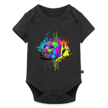 Splash Art Rhodesian Ridgeback Dog Lover Gift Idea - Baby Premium short-sleeve bodysuit - black - Front