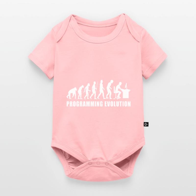 programming evolution computer code coding bugs Baby Premium short-sleeve bodysuit
