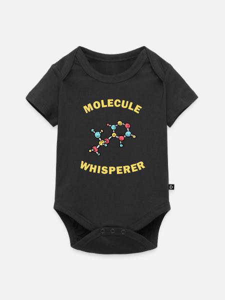 Molecule Whisperer Funny Gift - Baby Premium Kurzarmbody - Schwarz