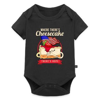 Cheesecake Hope Cute Cheese Cake Dessert - Baby Premium short-sleeve bodysuit - black - Front