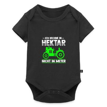 Landwirt - Baby Premium Kurzarmbody - Schwarz - Vorne