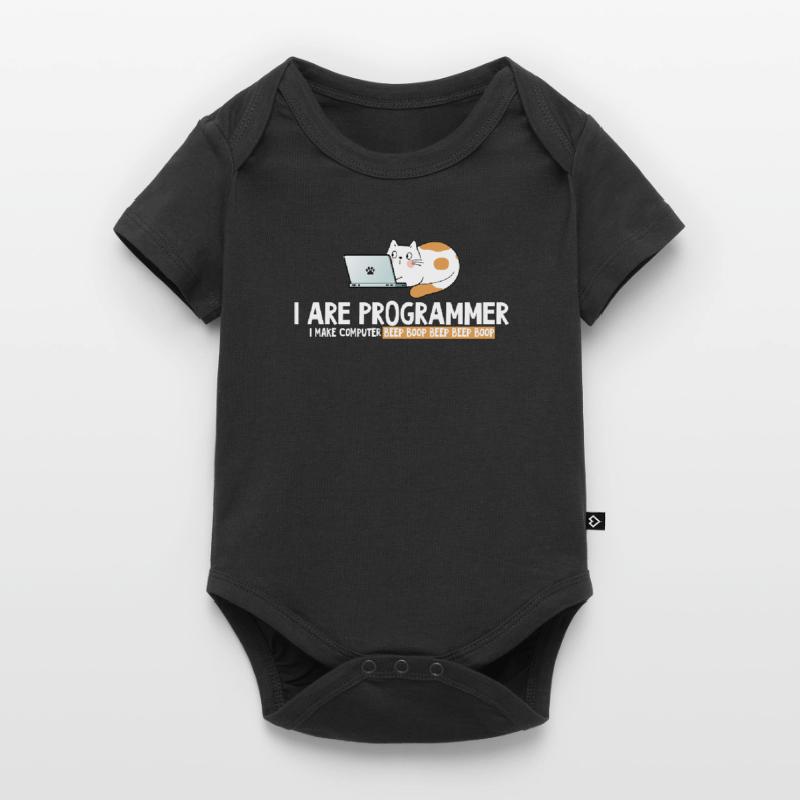 I program cat programmer Baby Premium short-sleeve bodysuit