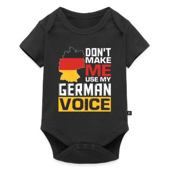 Citations allemandes drôles allemand parlant allemand - Body à manches courtes Premium Bébé - noir - Devant