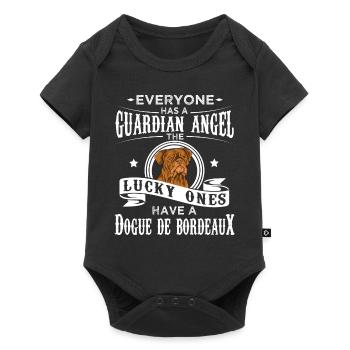 Cadeau drôle de chien de mastiff de Bordeaux - Body à manches courtes Premium Bébé - noir - Devant